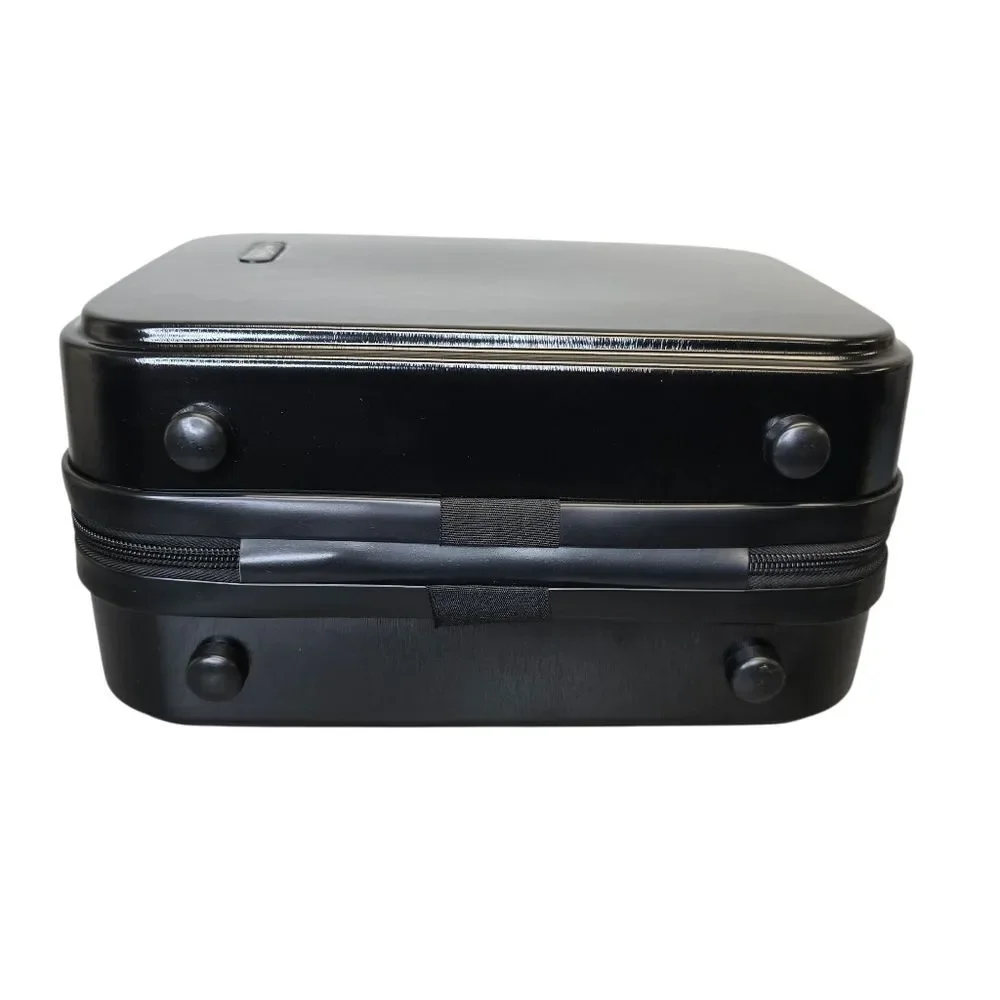 Travelarim Travel Heavy Duty Cosmetic Black Carry Case Zip Shoulder Strap